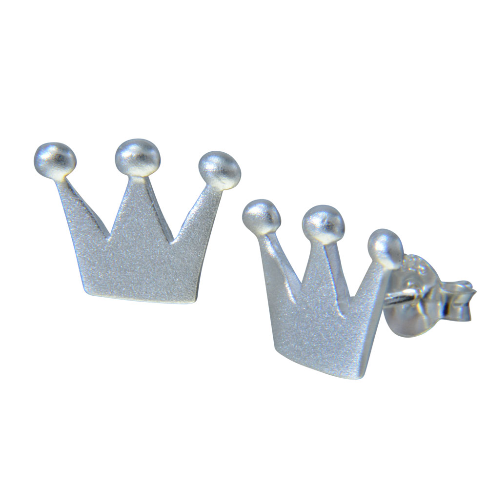 Ohrstecker Krone 925 Silber