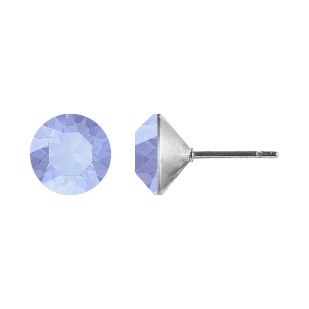 Ohrstecker Kristall 6mm in Air Blue Opal