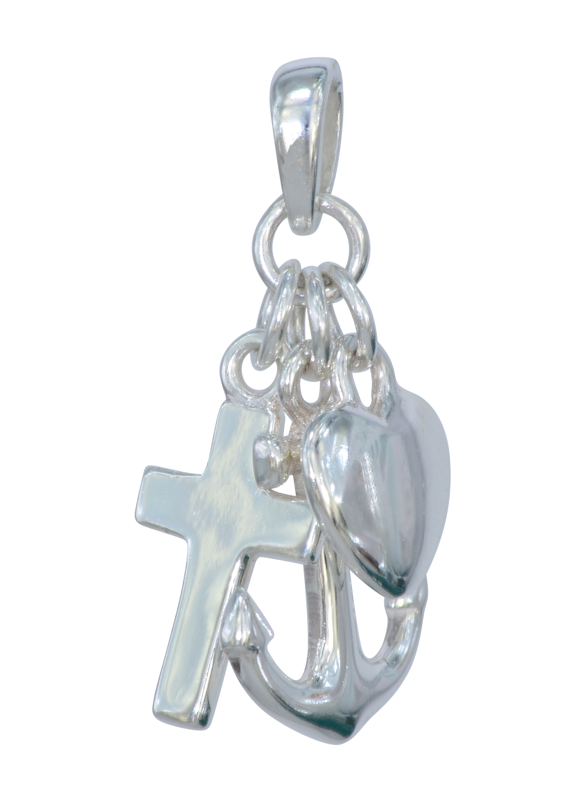 Anhänger Liebe-Glaube-Hoffnung 925 Silber e-coated