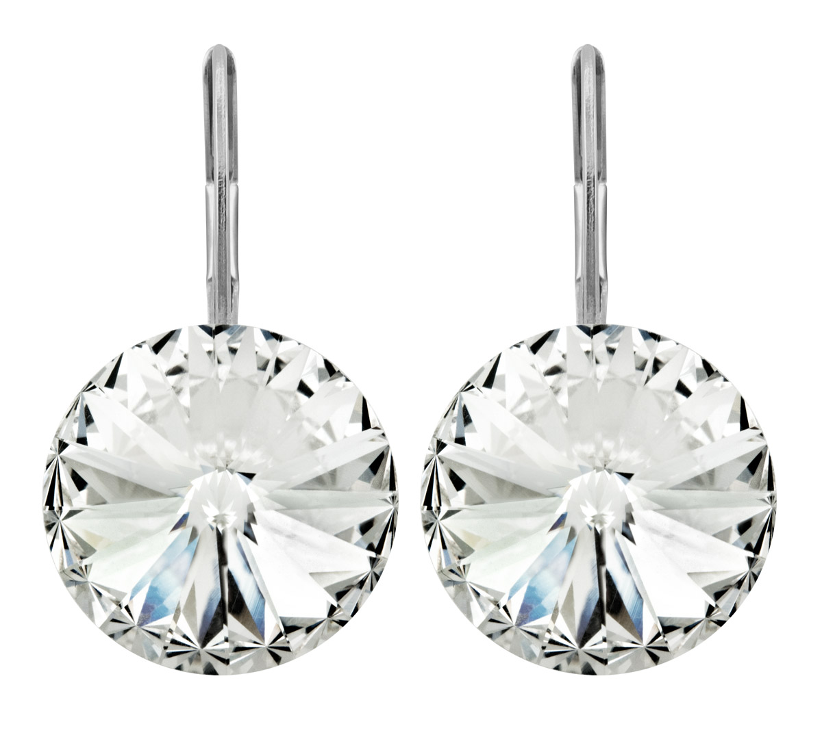 Ohrhänger Kristall 12 mm in Crystal