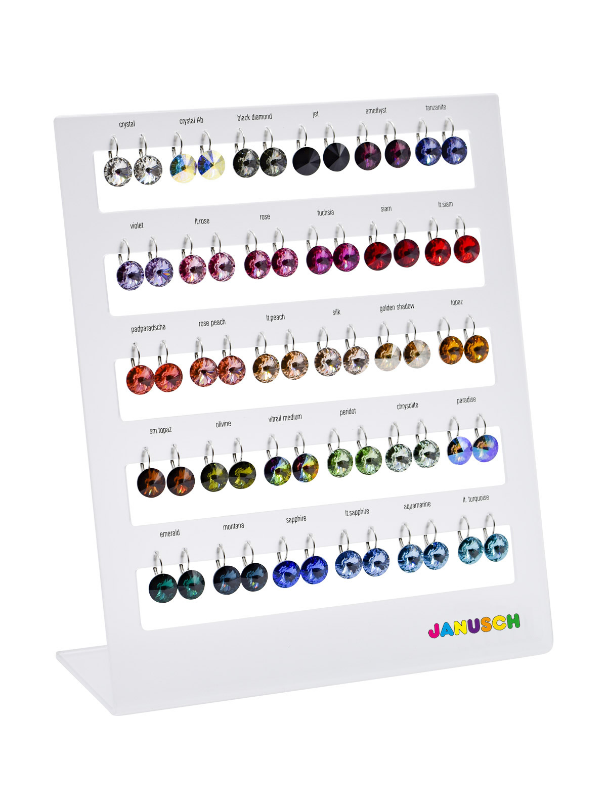 Display Ohrhänger Kristall 12 mm