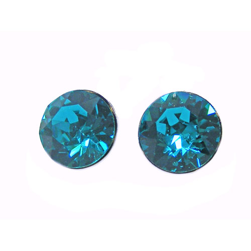 Ohrstecker Kristall 3mm in Blue Zircon