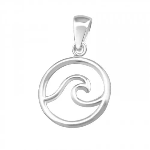 Anhänger Welle 925 Silber