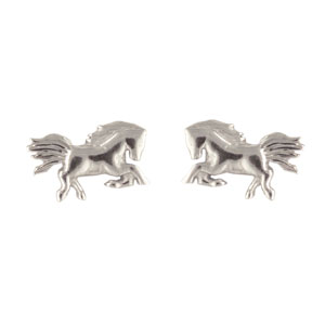 Ohrstecker Pferd 925 Silber
