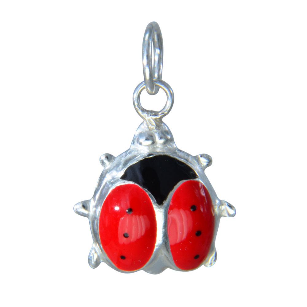 Anhänger Marienkäfer rot 925 Silber