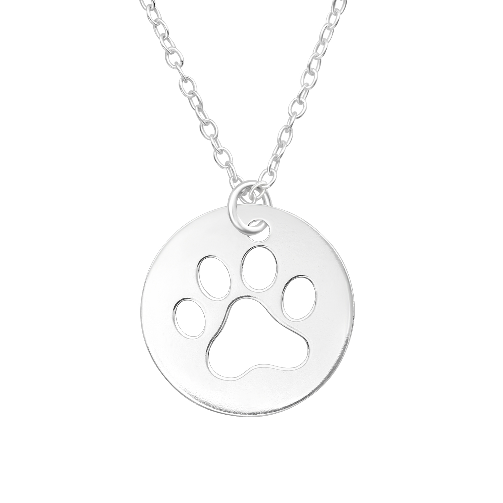 Kette cutout Tatze 45 cm 925 Silber