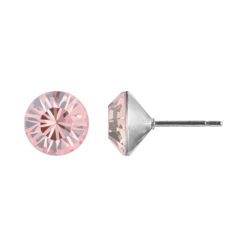 Ohrstecker Kristall 6mm in Vintage Rose