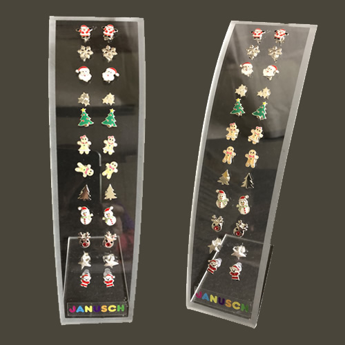 Display12 Ohrstecker WEIHNACHTEN 925 Silber