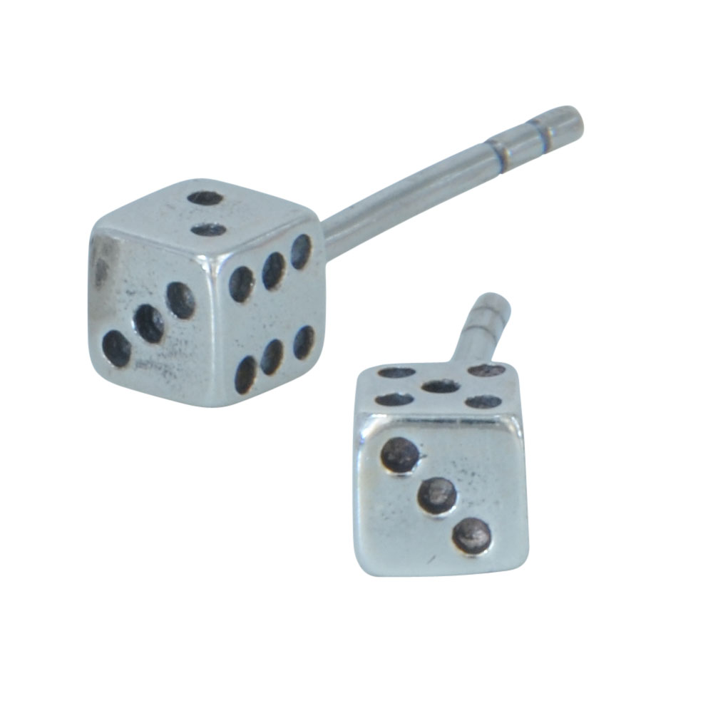 Ohrstecker 925 Silber Würfel