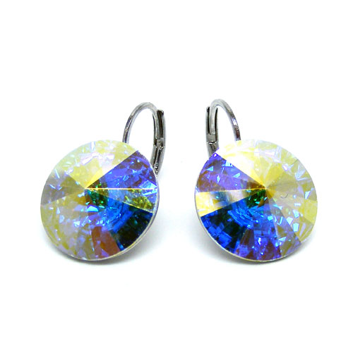 Ohrhänger Kristall 12 mm in Crystal AB
