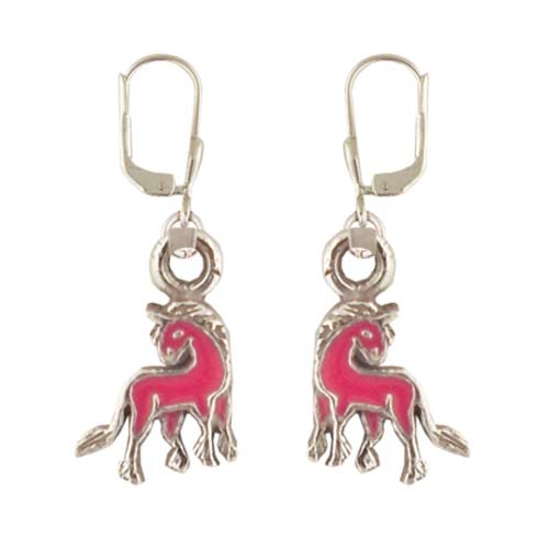 Ohrhänger Einhorn rosa 925 Silber