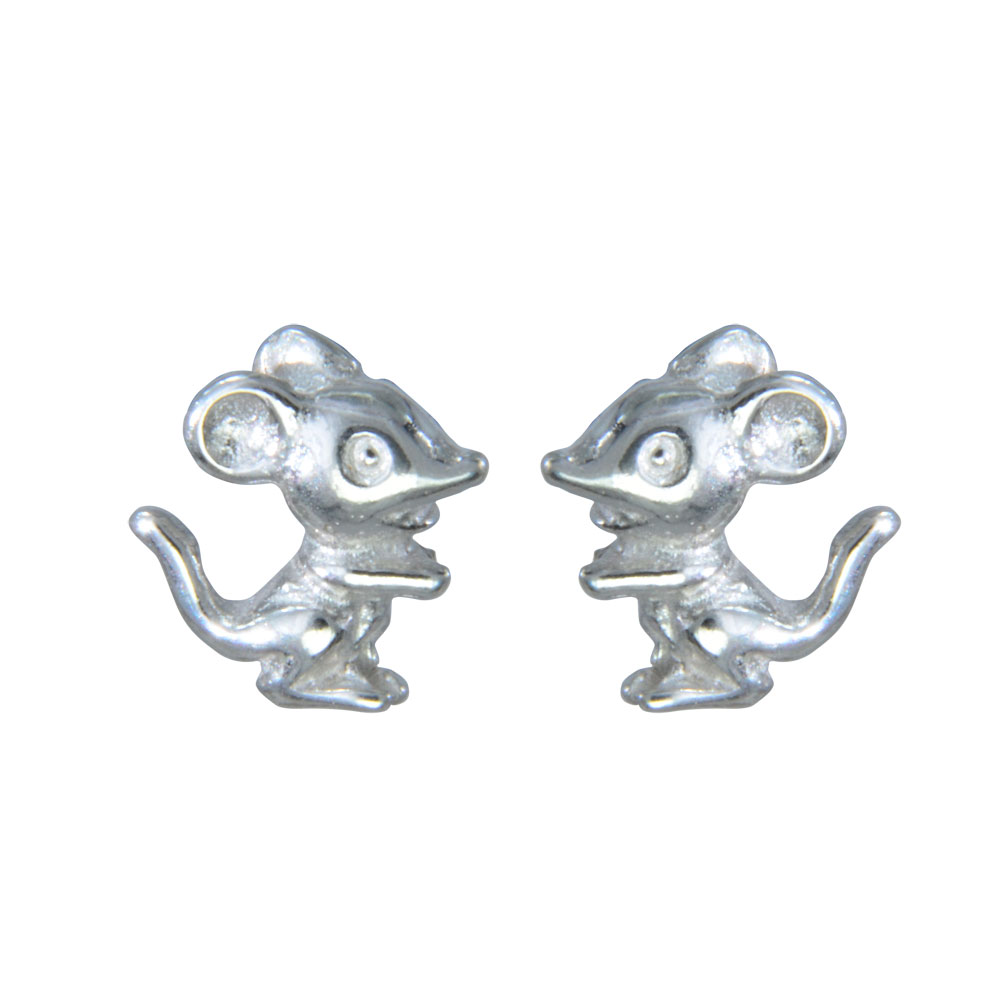 Ohrstecker süße Maus 925 Silber