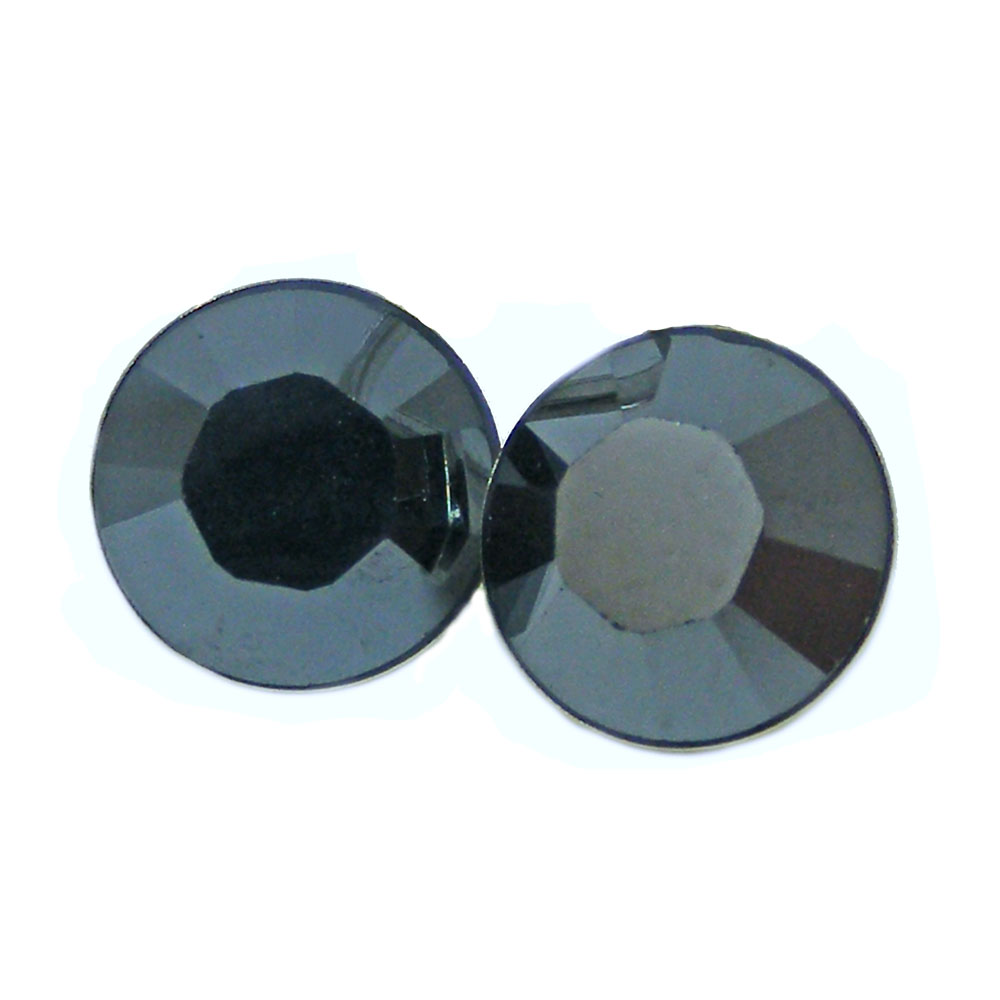 Ohrstecker Kristall 6mm in Hematite