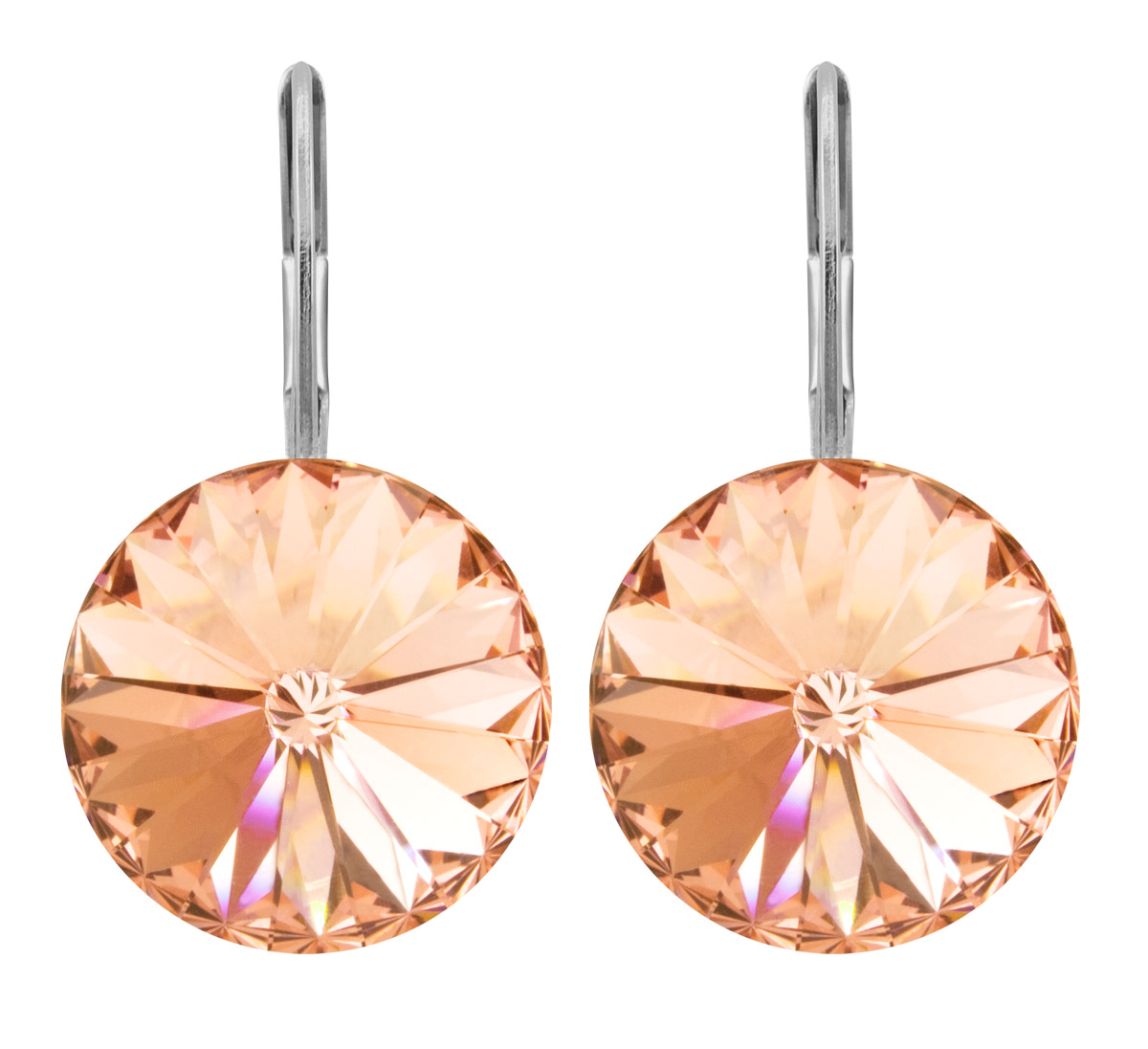Ohrhänger Kristall 12 mm in Light Peach