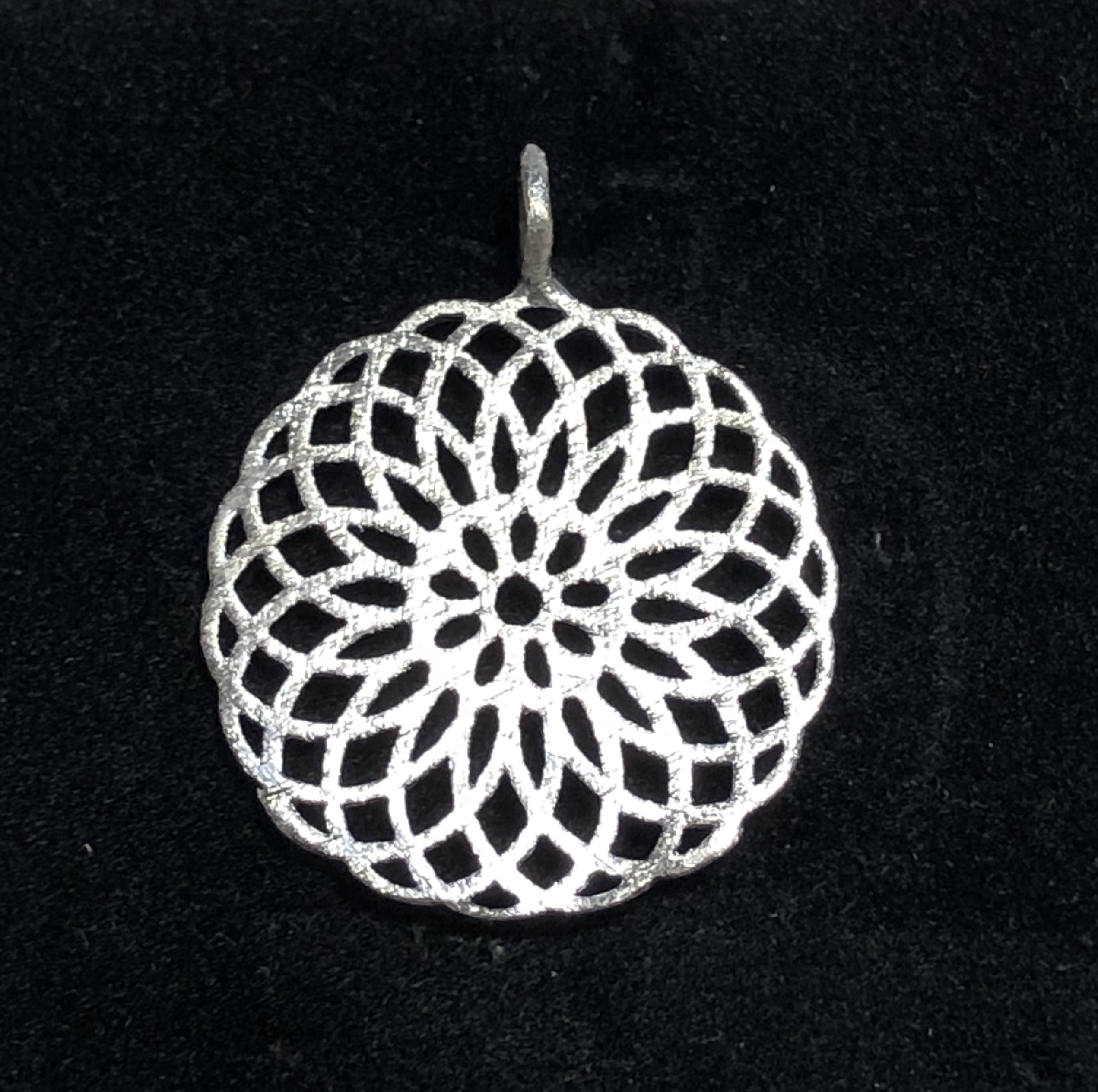 Anhänger Mandala Romance 925 Silber 17 mm