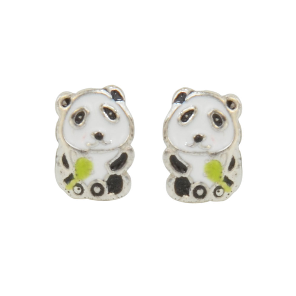 Ohrstecker 925 Silber Panda