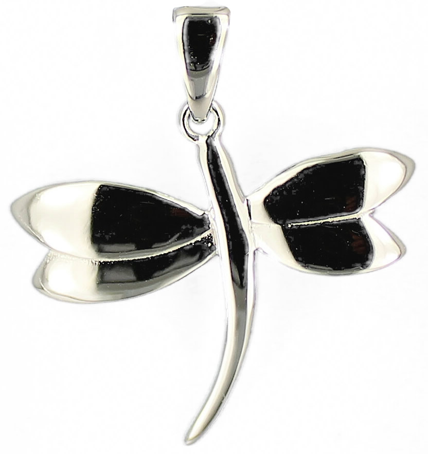 Anhänger Libelle 30 mm 925 Silber e-coated