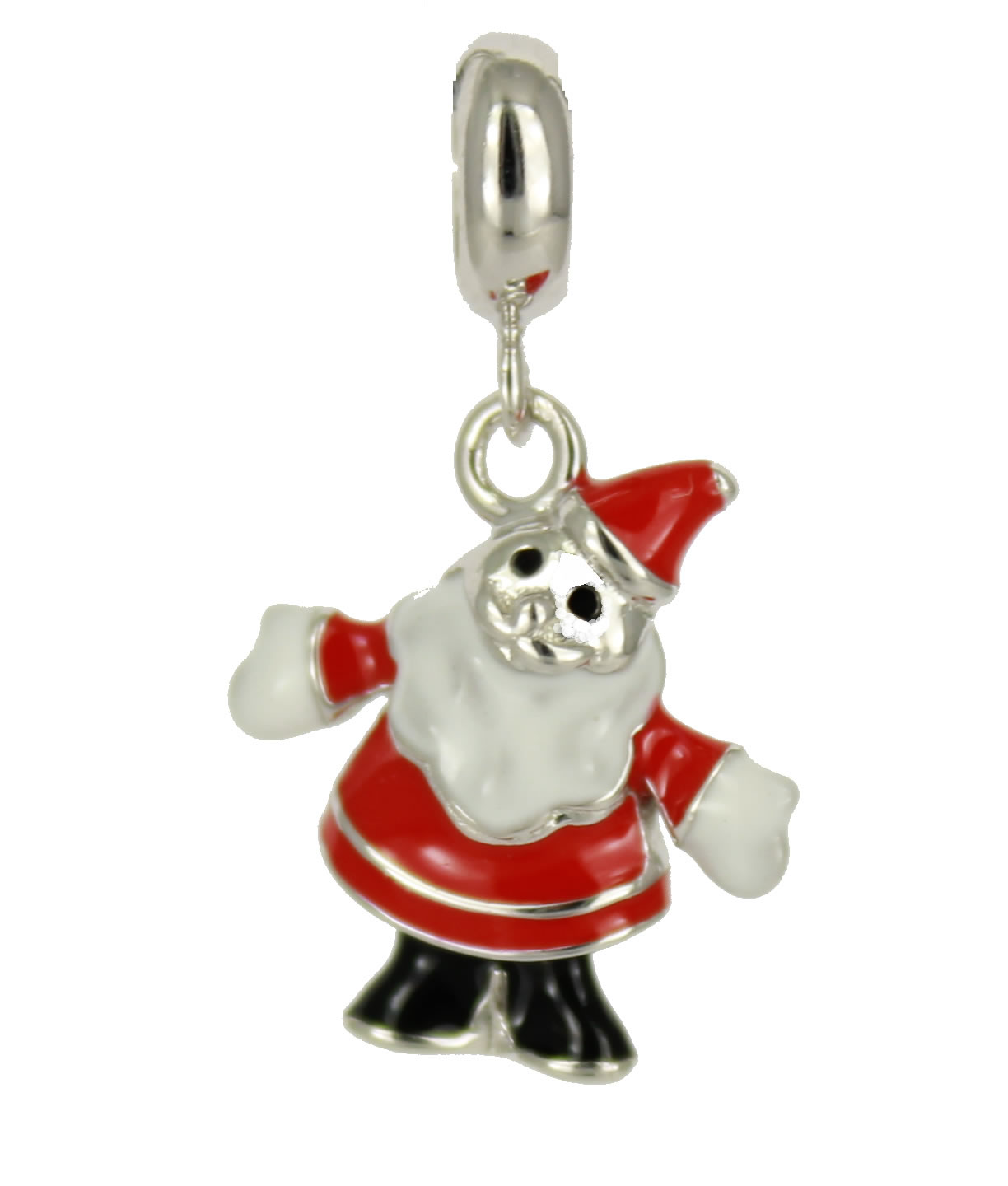 Anhänger Weihnachtsmann 3D 925 Silber