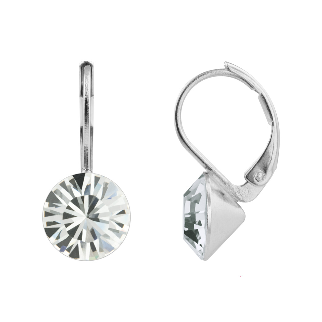 Ohrhänger Kristall 8 mm in Crystal