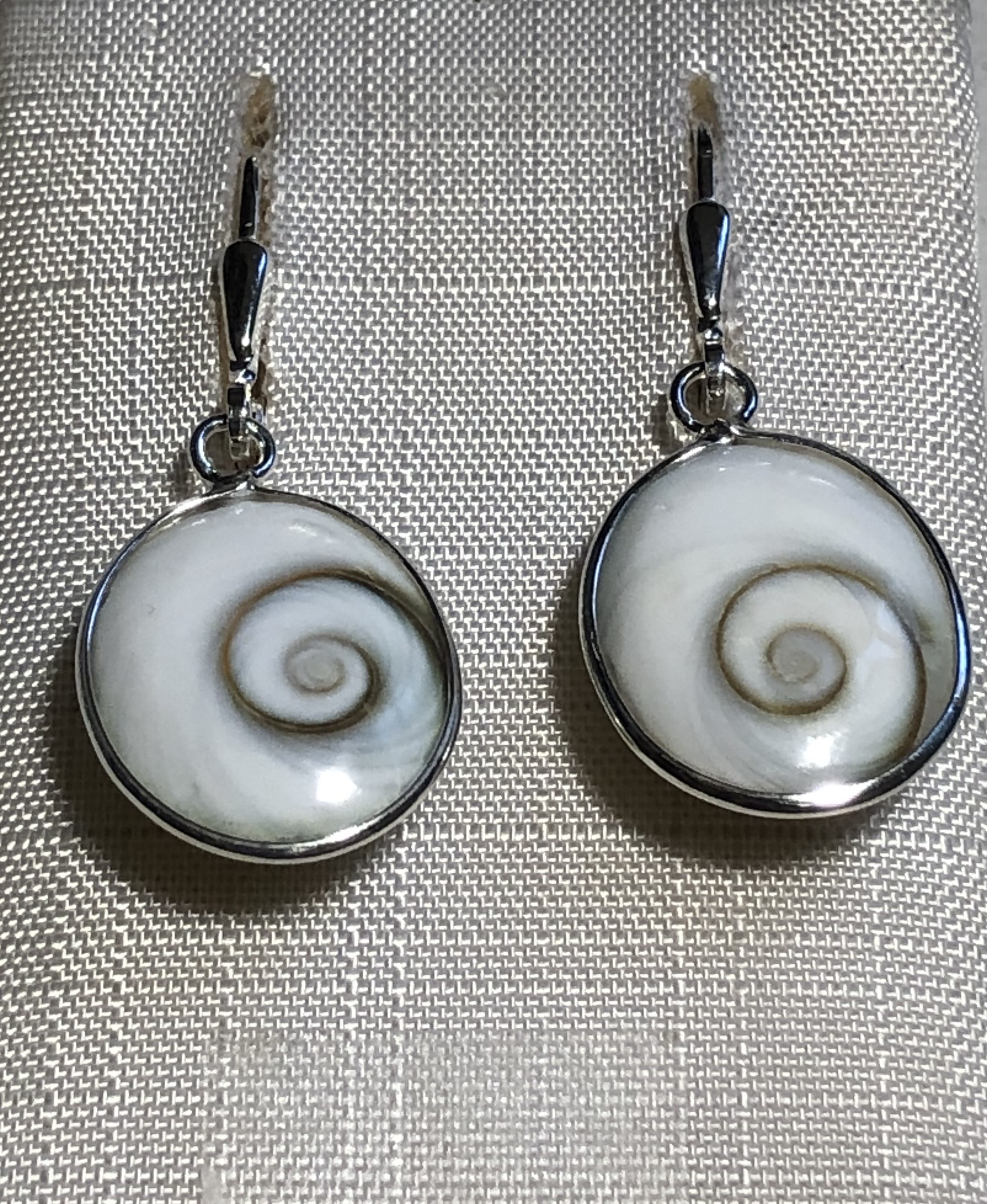Ohrhänger Shivas Eye 12x17 mm OVAL 925 Silber