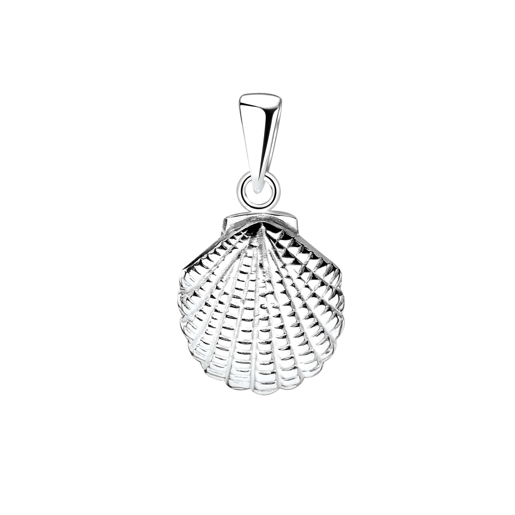 Anhänger kleine 8 mm Muschel 925 Silber
