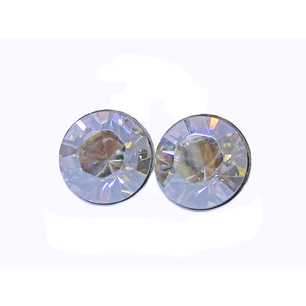 Ohrstecker Kristall 6 mm in Silvershade 925 Silber