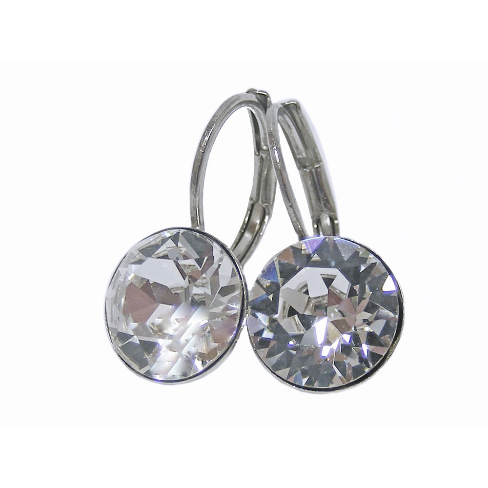 Ohrhänger Kristall 8 mm in Crystal