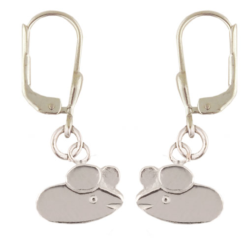 Maus Ohrhänger 925 Silber