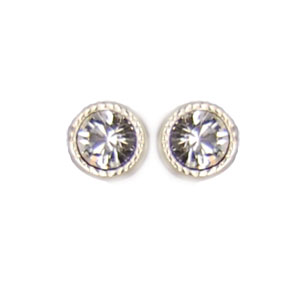 Ohrstecker Kristall 3mm in Crystal