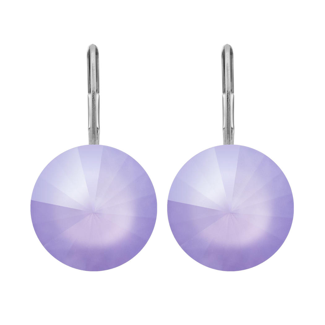 Ohrhänger Kristall 12 mm in Lilac Shadow