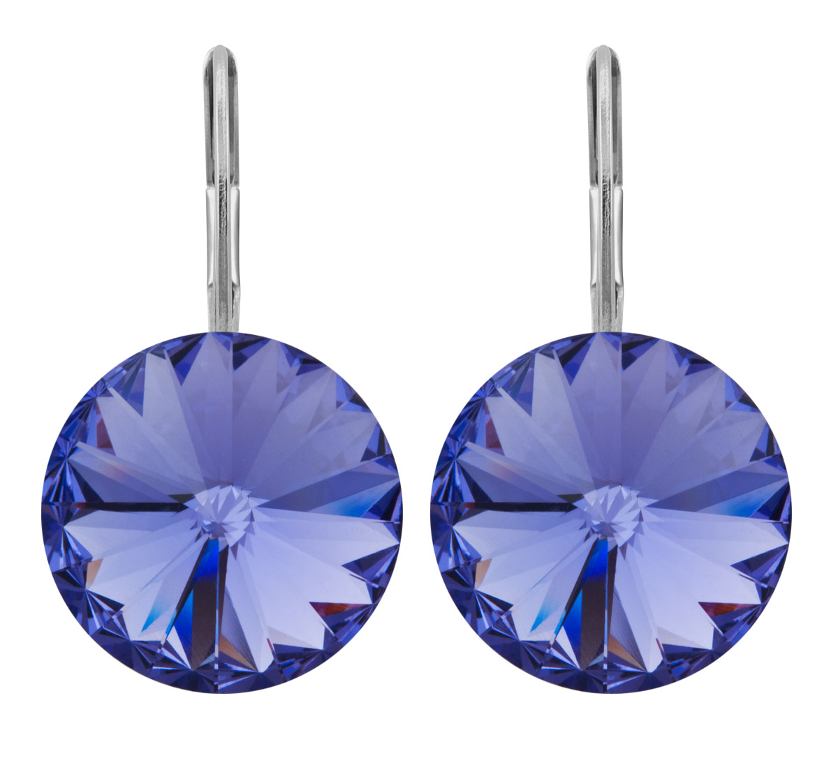 Ohrhänger Kristall 12 mm in Tanzanite