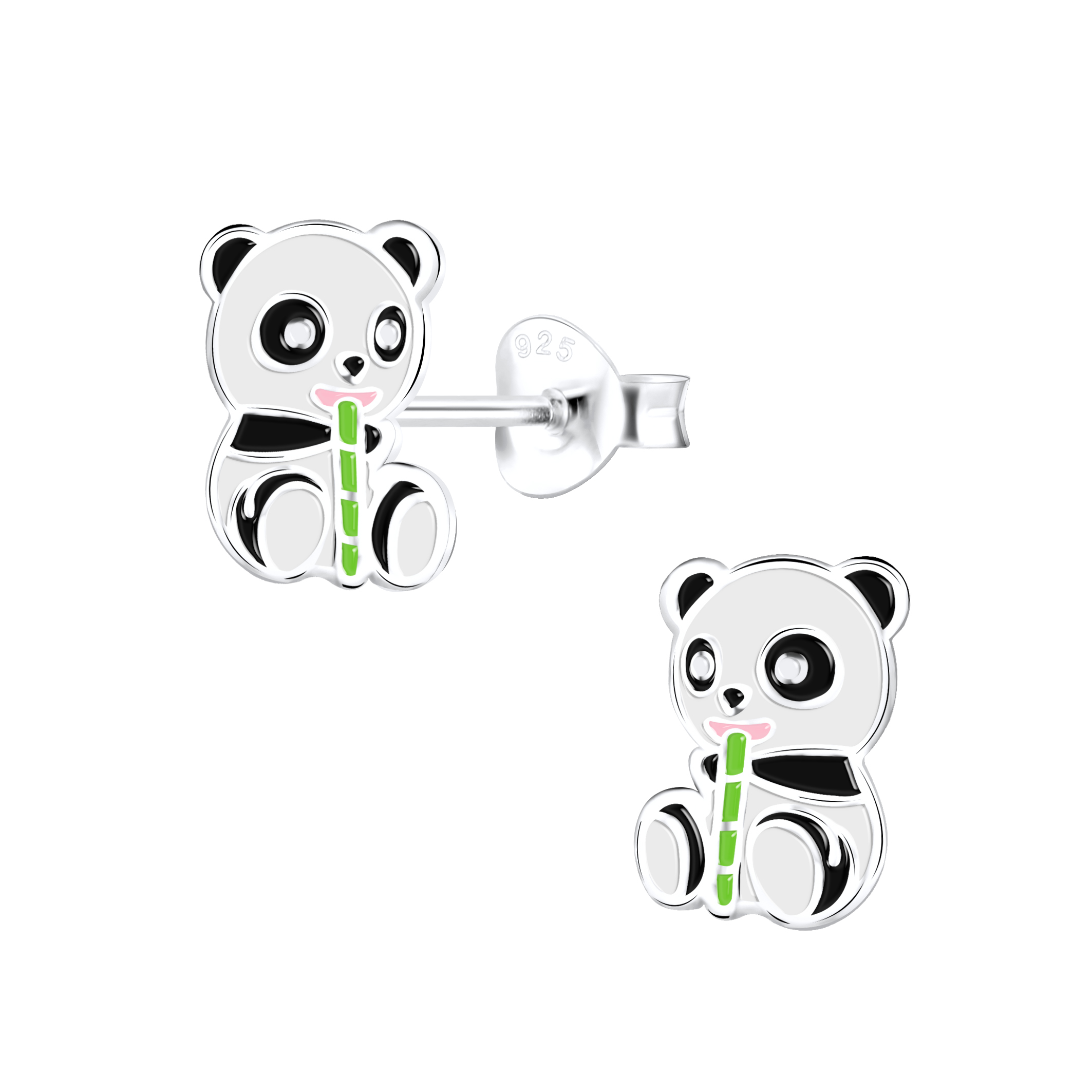 Ohrstecker 925 Silber Pandabär