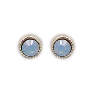 Ohrstecker Kristall 3mm in Air Blue Opal