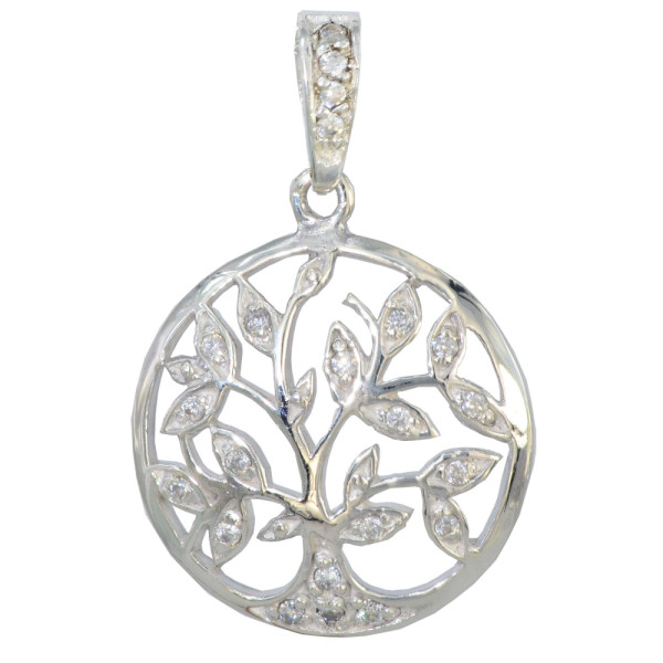 Anhänger Tree of Life CCZ 20 mm 925 Silber