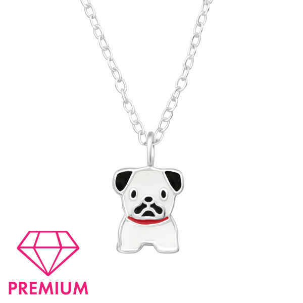 Kette Bulldogge PREMIUM 925 Silber e-coated